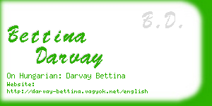 bettina darvay business card